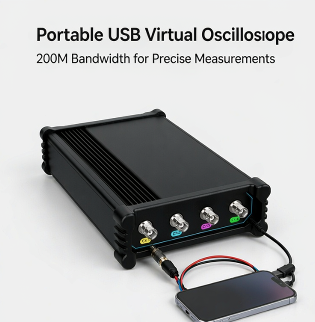 VTO2004 Osiloskop Virtual USB  - Digital Storage Oscilloscope 100Mhz ulasan dan harga