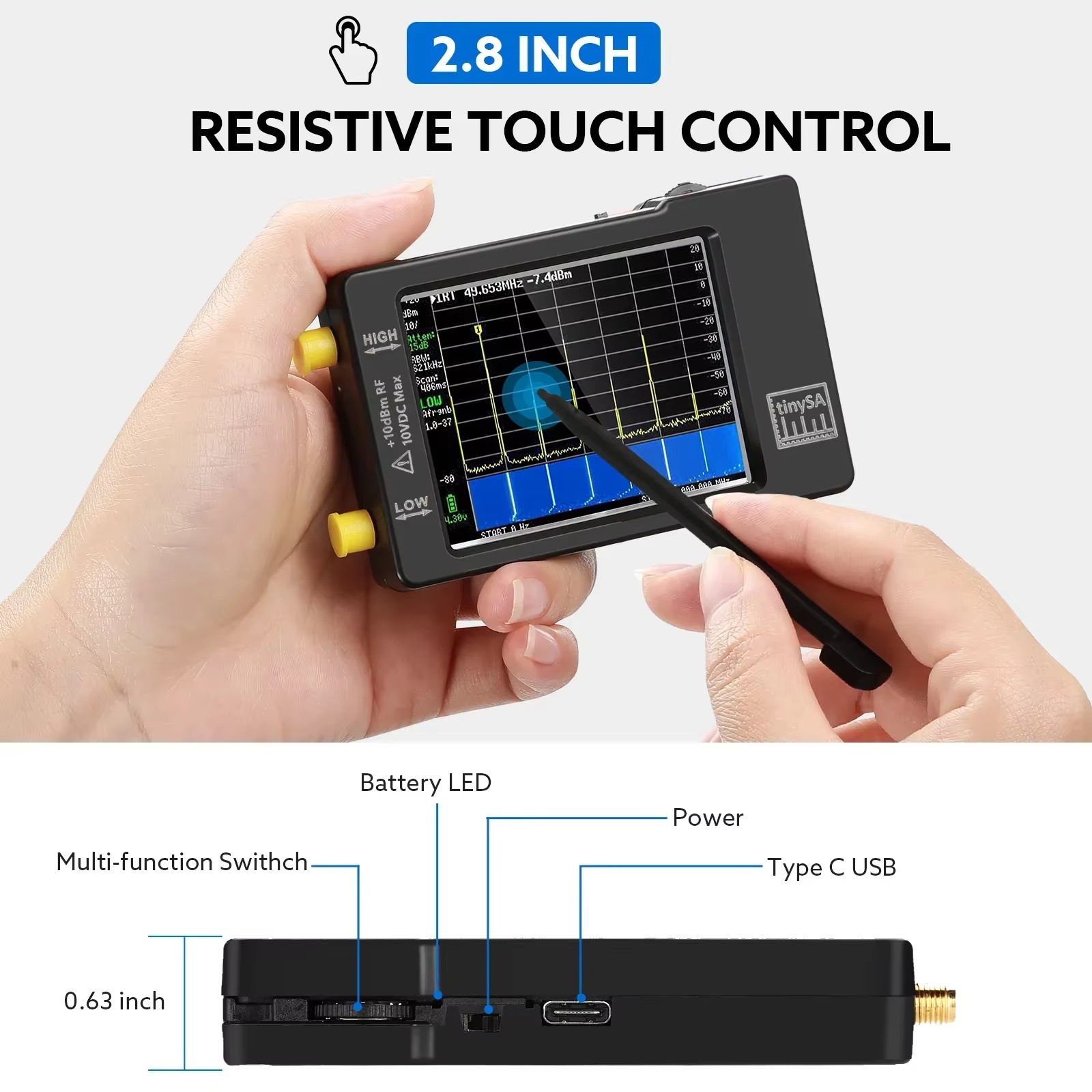 Analisa Spektrum TinySA yang t - Signal Generator Spectrum Analyzer ulasan dan harga
